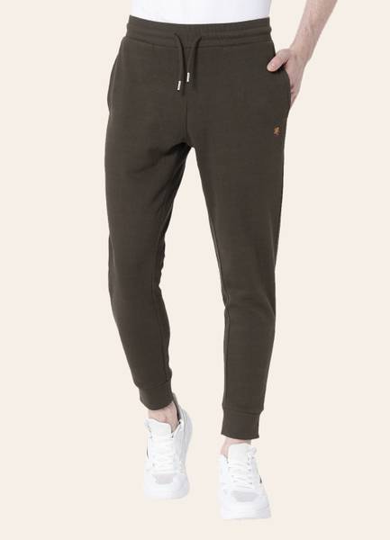 RED TAPE Solid Men Green Track Pants