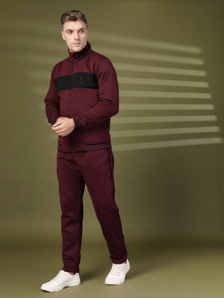 CHKOKKO Colorblock Men Track Suit