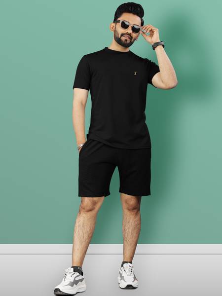 VeBNoR Solid Men Track Suit