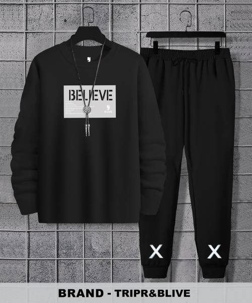 BLIVE Printed Men Track Suit