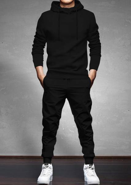 BLIVE Solid Men Track Suit