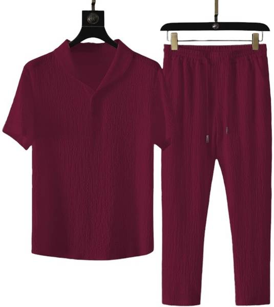 INDICLUB Self Design Men Track Suit