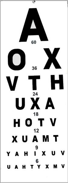Eagle Eye Products EEP || Eye Vision Test Chart || Snellen Eye Test Chart || Vision Chart A Trail Frame