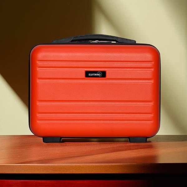 ELVITARIO Makeup Travel Case Hand Luggage, Small Suitcase Cosmetic Vanity Bag