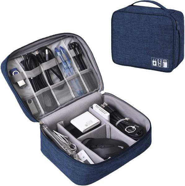 Mungat Electronics Accessories Organizer Travel Gadget Bag for Cables, Hard Disk & More