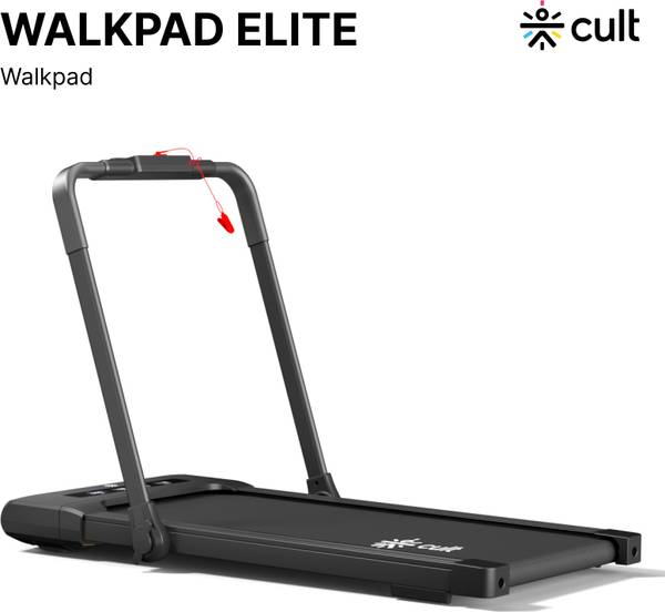 Cult Walkpad Elite Motorized With 4hp Peak, Max Weight: 120kg For Home Gym Workout Treadmill