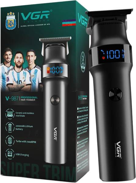 VGR V-987 Professional Trimmer 400 min Runtime 4 Length Settings