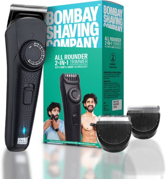 BOMBAY SHAVING COMPANY All Rounder 2-in-1 Beard & Body Grooming Trimmer 120 min Runtime 38 Length Settings