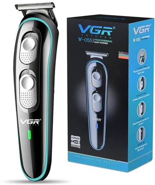 YoBuddy VGR V-055 Professional Rechargeable Cordless Electric Hair Clippers Fully Waterproof Trimmer 120 min Runtime 4 Length Settings