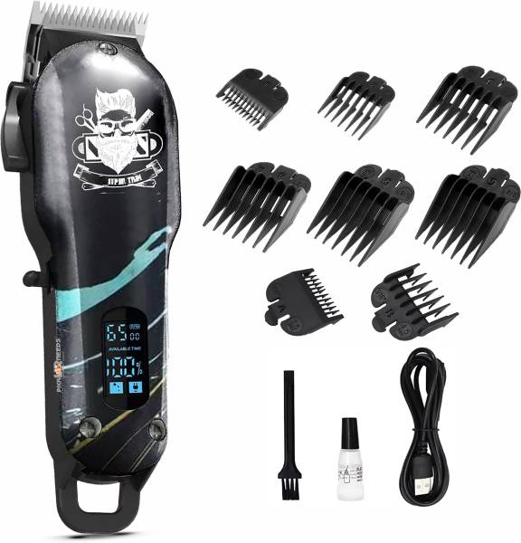 Pick Ur Needs Rechargeable Professional Hair Clipper / Trimmer For Men With LED Indicator 6W Trimmer 180 min Runtime 8 Length Settings