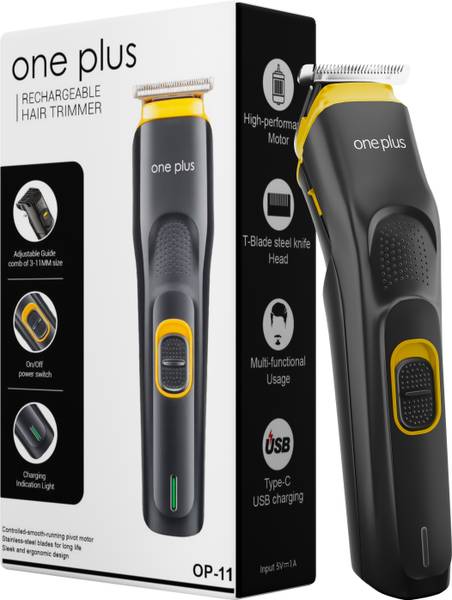 OnePlus OP 11 Cordless Professional Hair Trimmer Titanium coated blade waterproof Trimmer 120 min Runtime 4 Length Settings