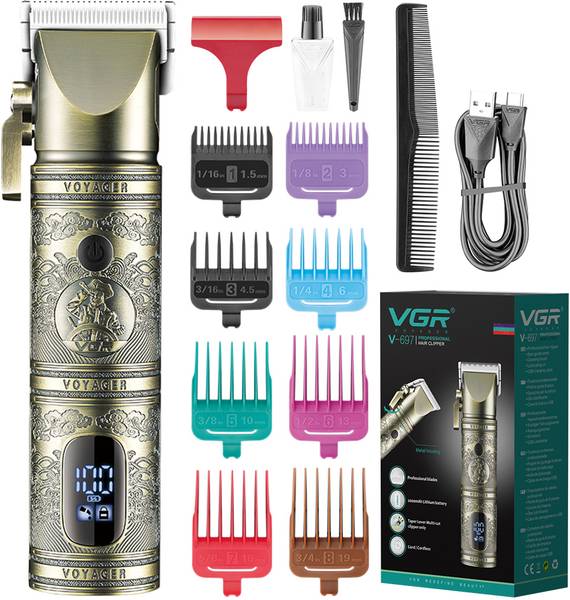 VGR V-697 Trimmer 200 min Runtime 8 Length Settings