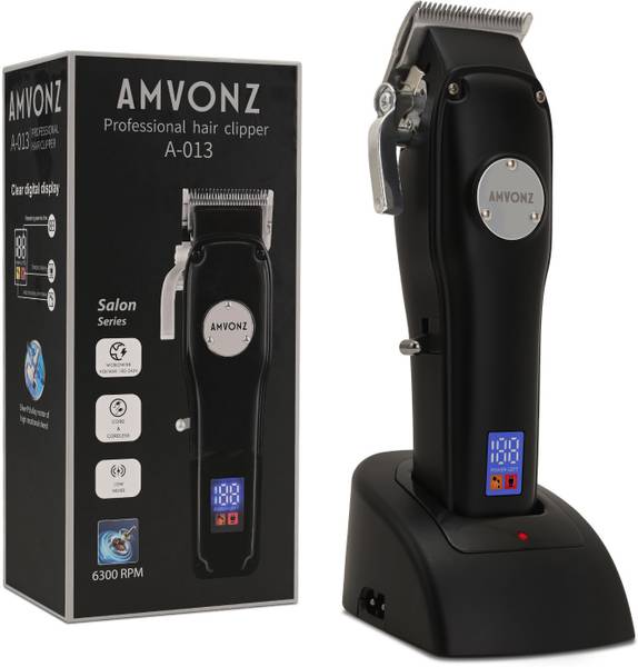 AMVONZ A-013 Professional Hair Clipper For Salon Trimmer 200 min Runtime 8 Length Settings