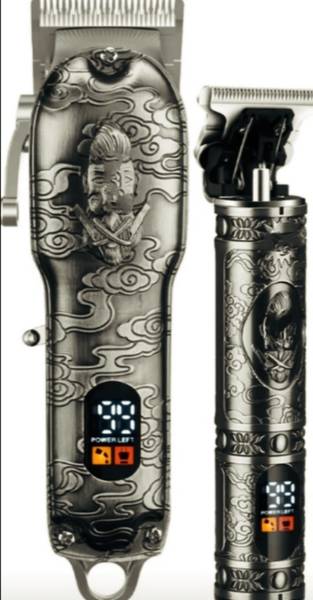 RRT Hair clipper and trimmer combo professional led display Rechargeable for mans Body Groomer 180 min Runtime 8 Length Settings