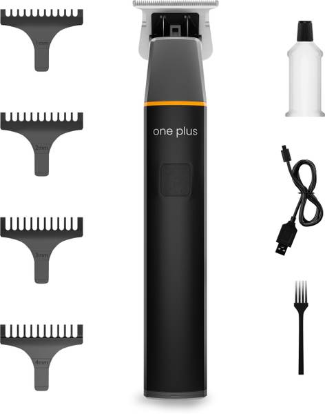OnePlus OP 541 Cordless Professional Hair Trimmer Washable T Blade Trimmer 120 min Runtime 4 Length Settings