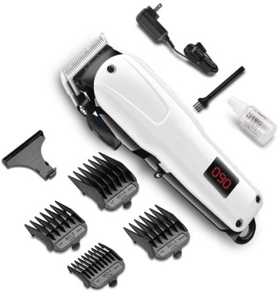 RACCOON Digital Professional Hair Clipper, Adjustable Blade Clipper, Hair Trimmer Shaver Fully Waterproof Trimmer 120 min Runtime 5 Length Settings