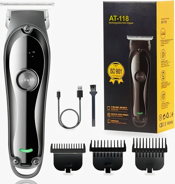 Roxor _AT_118 Men's Electric Hair Trimmer with 3 Combs,Beard Trimmer, Type C Fully Waterproof Trimmer 100 min Runtime 6 Length Settings
