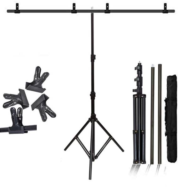 MVPRO T-Shape Background Backdrop Support Stand Kit:9 FT. Height Adjustable Stand Tripod Kit