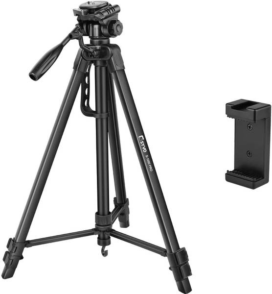 Syvo S -1000 PRO (67 Inch) Portable Lightweight Aluminum Tripod Tripod  (Black, Supports Up to 5000 g)