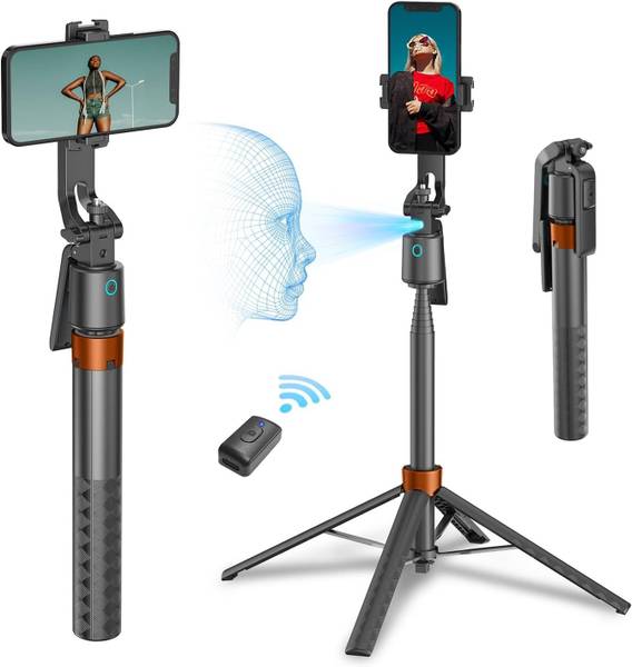 RETRACK Q13 1.8Meter Long AI Auto Follow-Up Face Tracking Selfie Stick 360 Gimbal Tripod