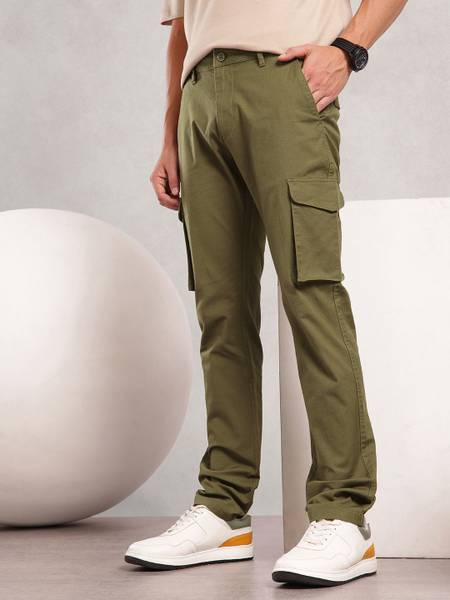 NAUTICA Regular Fit Men Green Trousers