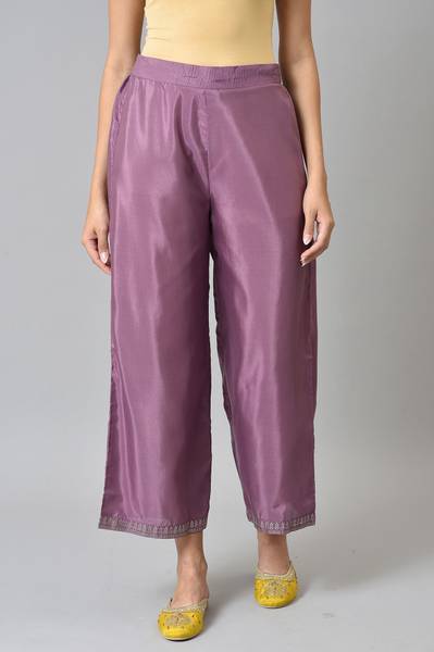 W Regular Fit Women Pink Trousers
