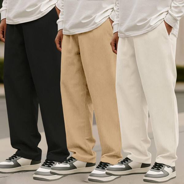 Fabflee Regular Fit Men Multicolor Trousers