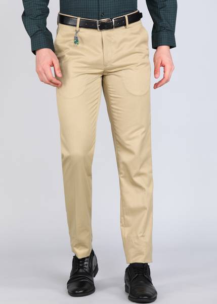 PETER ENGLAND Regular Fit Men Maroon Trousers