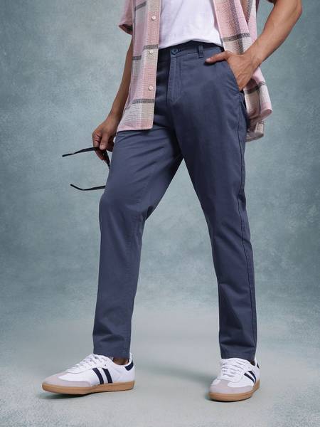 Roadster Regular Fit Men Blue Trousers