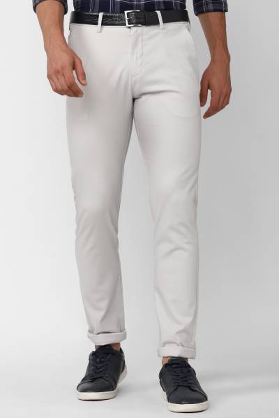 PETER ENGLAND Slim Fit Men White Trousers