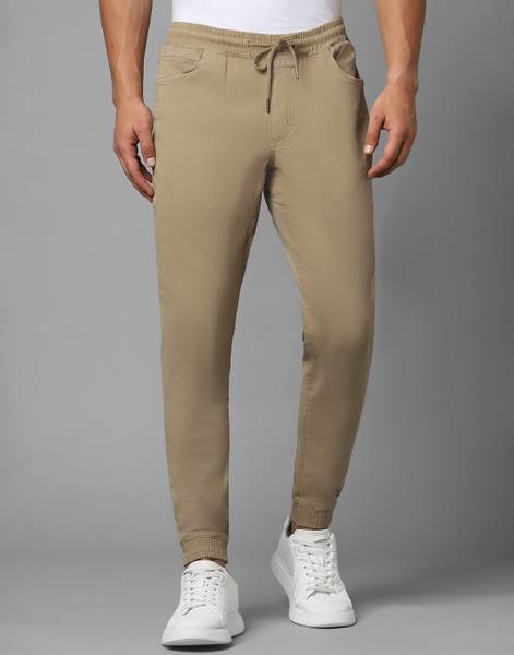 LOUIS PHILIPPE Regular Fit Men Dark Blue Trousers