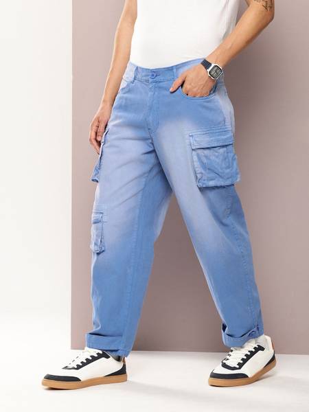 Kook N Keech Straight Fit Men Blue Trousers