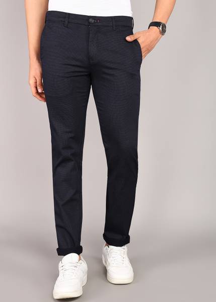 KILLER Slim Fit Men Black Trousers