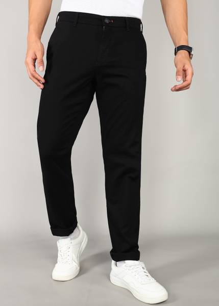 KILLER Slim Fit Men Black Trousers