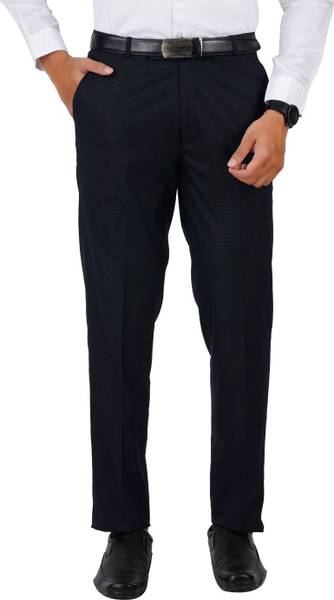 McHenry Regular Fit Men Dark Blue Trousers