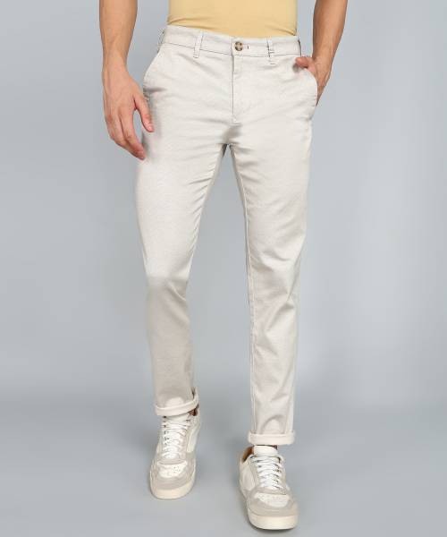 KILLER Slim Fit Men Beige Trousers