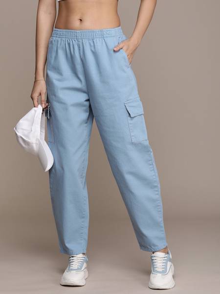 Roadster Regular Fit Women Blue Trousers