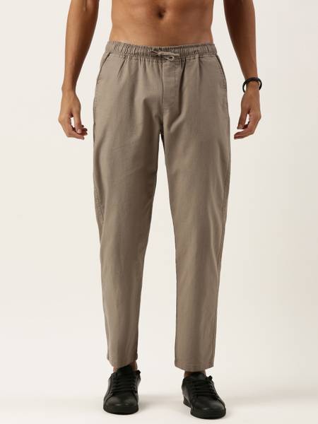 Roadster Relaxed Men Grey Trousers