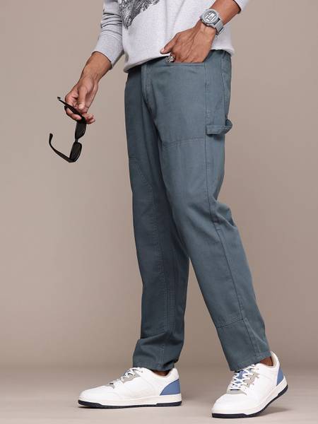 Roadster Loose Fit Men Blue Trousers