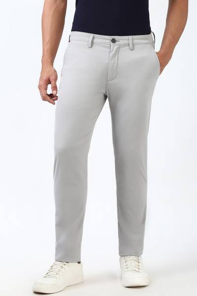 PETER ENGLAND Skinny Fit Men Grey Trousers
