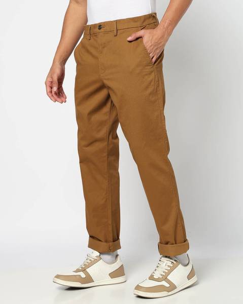 GAP Slim Fit Men Brown Trousers