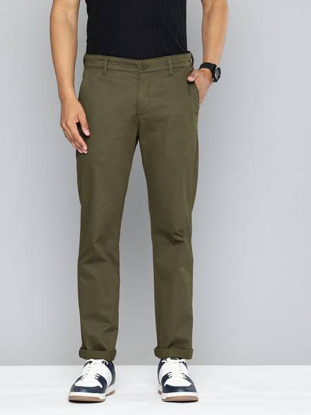 LEVI'S Slim Fit Men Green Trousers