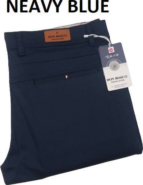 Don Bosco Regular Fit Men Dark Blue Trousers