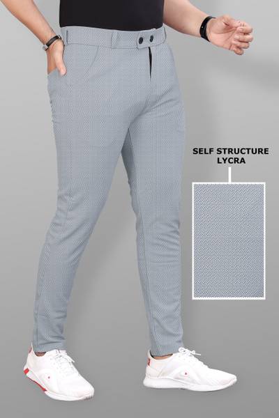 COMBRAIDED Regular Fit Men Black Trousers