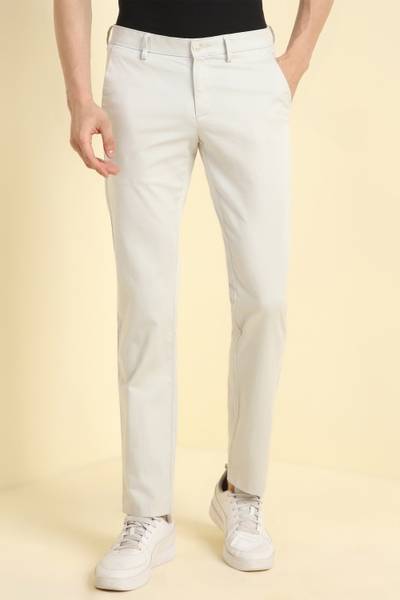 Allen Solly Regular Fit Men Grey Trousers