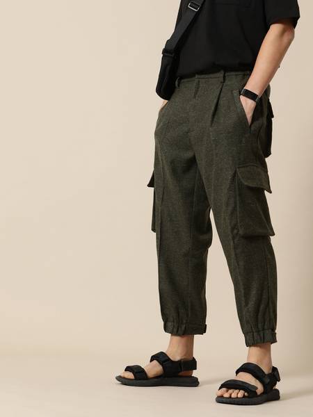 Mr Bowerbird Regular Fit Men Green Trousers