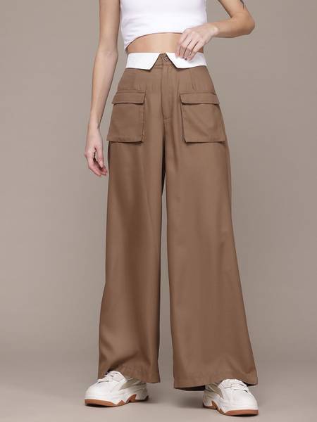 Roadster Loose Fit Women Beige Trousers