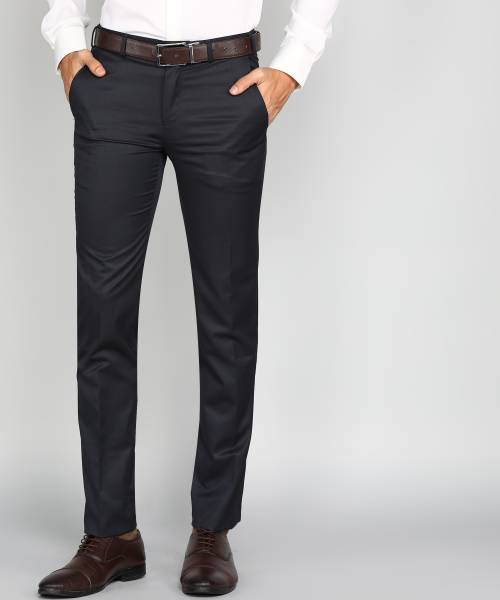 Raymond Slim Fit Men Dark Blue Trousers