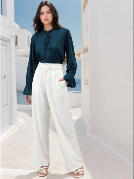 KOTTY Regular Fit Women White Trousers