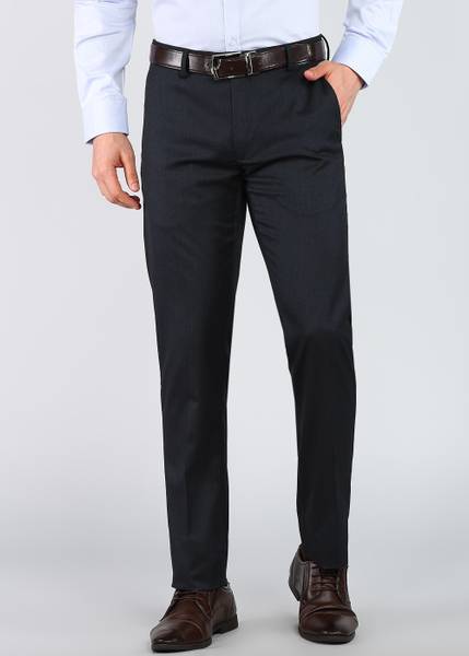 PETER ENGLAND Regular Fit Men Green Trousers